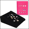 Jewelry Stand Earrings Rings Display Fl Veet Rack Showing Stands Storage Different Colors Show Shelf Drop Delivery Packaging Dhh1W