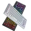 2,4 G kabellose Tastatur, 87 Tasten, RGB-Hintergrundbeleuchtung, kompakte, schlanke Tastatur, Typ-C-USB-Gaming-Mechanische Tastaturen