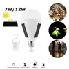 Solar Street Light 7W 12W LED Power Lamp Portable Luminaria Energy Panel Outdoor Sunlight Garden Cam Tent Drop Delivery Lights Light Otvfx