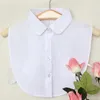 Neck Ties 2023 Fake Collar Shirt Vintage White/Black Detachable False Collars Nep Kraagje Blouse For Women Men Clothes Tops1