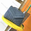 10A Top Tier Quality Luxuries Designers Small Loulou Quilted Flap Bag Womens Denim Envelope Hands Crossbody Shoulder Gold Chain Bag