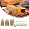 Piatti Sushi Recinzione Decorazione Sashimi Decorazione Vassoio di bambù giapponese Piatto Ristorante Ghiaccio Sfondo Decorazioni Barca Sfondo Mini El