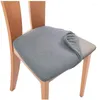 La chaise couvre le coussin élastique lavable de siège de salle à manger de banquet de jacquard de spandex pour rembourré