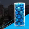 Decorações de Natal 24 PCs 4cm 6cm 8cm Modern Shiny Tree Ball Baubles Party Wedding Hanging Ornament Decoration Supplies