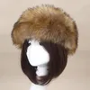 Berets man vrouwen bont hoeden tikken fuffy warme authentieke hoed hoofdband herfst winter Russische dikke mode