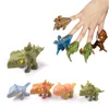 Мультфильм динозавр модель игрушки укусы моделирование пальцев динозавры Drank Trick забавные игрушки мульти -суставы гибкие подвижные действия Tyrannosaurus rex модели украшения