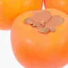 نموذج زخرفة الحفلات Persimmon فواكه وهمية الفاكهة الدعامة الدعائم الاصطناعية ديكور مطعم عرض عرض تقليد