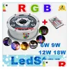 Luzes subaqu￡ticas RGB Fountains LED 6W 9W 12W 18W Piscina AC 12V 24V Drop ￠ prova d'￡gua Luz de entrega ao ar livre OTU19