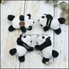 Stift broscher panda stift f￶r flickor studenter s￶t plysch tyg konst tecknad djur brosch fest f￶delsedagspresent 1878 t2 droppleverans j dh7qq