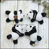 Pins broches panda pins voor meisjes studenten schattige pluche doek art cartoon dieren broche feest verjaardagscadeaus 1878 t2 drop levering j dh7qq