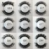 Falska ögonfransar 10-20mm manga mink fransar förlängning dd curl ryska strip makeup verktyg levererar naturligt fluffigt falskt boxpaket