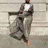 エスニック服2023ファッションイスラム教徒のオープンアバヤサマートルコヒジャーブロングドレス女性ラマダン着物ドバイアバヤカーディガンパフスリーブ