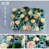 Kwiaty dekoracyjne 40x60cm zaszyfrowana DIY Flower Wall Peony Hortensea Rose Artificial Wedding Tła dekoracja wiszące