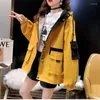 Women's Jackets Women's Sports Jacket Sportswear Loose Coats Thin With Hat Streetwear Korean Fashion Spring And Autumn Long Sleeve Top