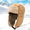 Berretti Uomo Bomber in pile Cappelli Cappello da sci antivento maschile Adulto Inverno Caldo Paraorecchie da esterno Cappellino Russia