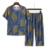 Damska odzież sutowa FDFKLAK BAWIEŃ BAWECZNE Zestaw piżamy plus wielkości krótkie rękawowe spodnie domowe garnitur w średnim wieku matka xl-4xl