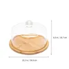 Baking Tools Cake Dome Coverstandplate Display Dessertplatter Wood Serving Cloche Tray Lid Cupcake Server Cheese Mini Round Holder Dish