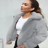 Women's Jackets Women Coat 2023 Winter Solid Color Pattern Warm Velvet Teddy Jacket Top Long-Sleeved Furry Street Style Slim Type Jj101