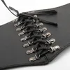 Ремни корсет панк черный широкий пояс Pu кожаный кузов для похудения для женщин Высококачественная эластичная талия женские камеры