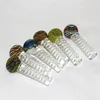 Glycerin Freezable Coil Pipe glass pipe accessories multicolor hand made pipes for smoking glass ash catcher