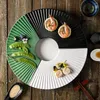 Plattor sushi platta serverande bricka tallrik maträtt keramisk efterrätt japansk hållare middag fest kakor aptitretare rätter set