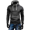 Sudaderas con capucha para hombre ZOGAA primavera otoño hombres Casual niños moda Color sólido pulóver cuello alto ropa deportiva chándales masculinos 2023