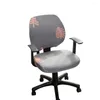 Housses de chaise 2 pièces/ensemble universel bureau fendu couverture élastique extensible siège arrière Anti-sale ordinateur