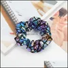 Hair Rubber Bands Mermaid Women Scrunchies Fashion Girls Hairbands Designer Ties Accessories For Head Drop Delivery Jewelry Dhtbo