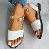 Slippers 2023 الصيف النساء ذوات الصنادل لؤلؤي أحذية السيدات شقق Flip flop slingback مسطحة غير رسمية