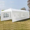 3x9m yedi taraf portatif gölgelik parti düğün çadırı spiral tüpler açık ev kullanın su geçirmez gölge boccpzggag
