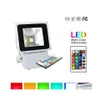 Projecteurs 100W Rgb Led Couleurs Changer Projecteurs Extérieurs Applique Murale Étanche Ajouter 24Keys Ir Télécommande Drop Delivery Lighting Otjel