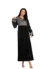 Etnische kleding Ramadan Eid Velvet Abaya Dubai Kaftan Moslimjurk Turkije Islam Djelaba Robe Longue Femme Musulman Abayas Kleppen Caftan