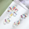 الثريا كريستال 10pcs 15mm ماء ملون قطرة الخرز حديقة المنزل ديي ديكورز suncatcher لإكسسوارات النوافذ