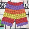 Farbige Buchstaben-Badehose für Herren, Designer-Herren-Strandhose, Urlaub, schnell trocknende Shorts