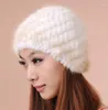 Berets Woman Winter Stripe Stretch Bomber Hats Lady Solid Protective Ear Warm Hat