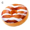 Oreiller 1pc Donut doux en peluche coussin de siège couverture ronde jeter jouets en forme de nourriture pour canapé chaise sol So X3T4