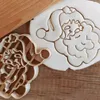 Baking Moulds Cartoon Christmas Cookie Embosser Cutter Xmas Tree Snowflake Gingerbread Man Elk Angel Shaped Fondant Cake Stamp Party