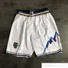Throwback Basketball Shorts Ed with Pocket Zipper Sweatpants Mesh Retro Sport PANTS S-2XL
