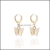 Charme Mode Boucles D'oreilles Acrylique En Forme De Papillon Bijoux Petit Frais Doux Goutte Boucle D'oreille Pour Les Femmes Mignon Cadeaux Livraison Ot8Fj