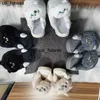 Slippers knuffel knuffel katten slippers vrouwen mannen winter thuisglaasjes kaii vloer schoenen harige slippers meisje witte muildieren grappige schattige cadeau slippers 0128v23