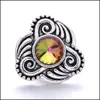 Kunst- en ambachten Vintage Styles Colorf Rainbow Crystal 18mm snapknop Herslimpen voor snaps knoppen Bracelet ketting Dames sieraden druppel dh17t