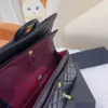 designer handväska axelväska totes väskor kanal kedjepåse koppling klaff kvinnor lyxkontroll velor tråd handväska dubbla bokstäver solid hasp