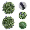 Fiori decorativi Topiaria Bosso artificiale Appeso Finto Decor Lavanda Verde Ornamento Matrimonio Verde Finto fogliame esterno