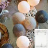 Saiten 3M 20LED Baumwolle Ball Girlande Lichter String Geburtstag Party Decor Kinder Erwachsene Event Weihnachten Baby Dusche Ostern Dekorationen