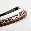 Bälten Fashion Ladies Fine Leopard Belt Högkvalitativ PU Patentlädertillbehör med klänningskåpa Down Women Midjeband