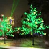 Decorações de Natal Treça LED ao ar livre Luz de cerejeira Blossom 1,5m 1,8m 2m 2,5m Altura 110/220VA Lâmpada de decoração de paisagem de jardim