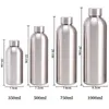 Bouteilles d'eau en acier inoxydable de 500 ml tasses de voyage sous vide à double paroi avec couvercle bouteille de sport en plein air