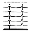 Sacchetti per gioielli 10 paia Espositori per occhiali da sole Scaffale a due file Scaffale multistrato Organizzatore stabile Negozio Negozio Contatore Casa Uso personale