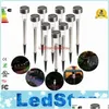 Réverbère solaire Led Lights Lawn Plastic Garden Outdoor Sun Corridor Lamp Party Powered Color Drop Delivery Lighting Re Able Ener Otp1P