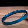 Окрашенные в браснур Blue Titanium Steel Bracelet Благословение здоровья и безопасности амулет для мужчин женщин